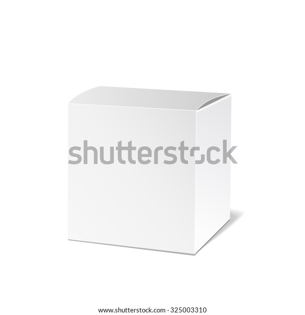 Realistic White Package Box Packaging Product Stock Vector (Royalty ...