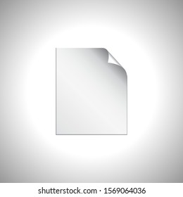 realistic white paper, paper illustration design, vector design