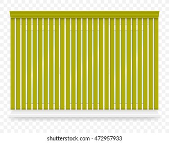 Realistic white plastic windows set with blind. Vector illustration.