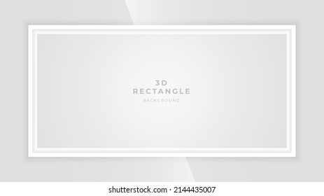 Realistic white rectangle frame with shadow effect. picture frame mock up. wall decoration. vector illustration