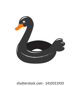 Realistic white swan bird shape swimming pool inflatable ring, tube, float