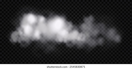branco realista 
nuvens transparentes, ilustração em plano de fundo isolado