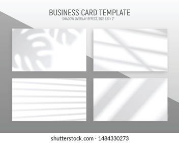 Realistic window light banners set with four horizontal monochrome cards with blurry silhouette patterns and text vector illustration