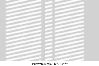 Realistic window light and shadow. Shadow overlay effect. Long shadow light on wall. Scenes of natural lighting. Blank background for design. Realistic vector illustration