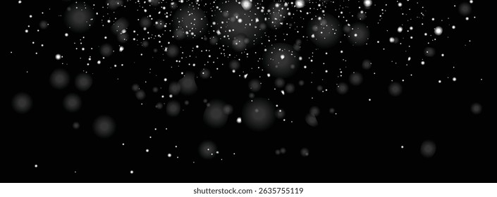 Diseño de fondo realista de copos de nieve de invierno