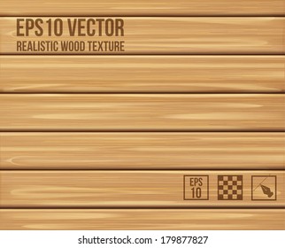 Realistic wood texture.