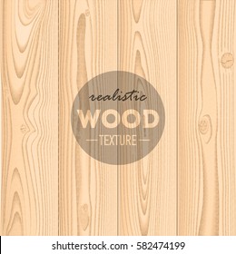 Realistic wood texture background - Vector