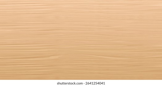 Realistic wood texture. Natural light brown Wooden Background. Table, floor or wall surface. Wallpaper with  pine texture in vintage style. Vector illustration