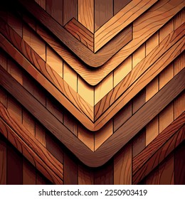 Realistic wood texture plank background, fiber texture pattern - Vector illustration
