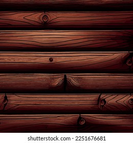 Fondo de tablero de textura de madera realista, patrón de textura de fibra - Ilustración vectorial