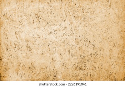 Realistic wood texture vector illustration. Realistic brown wooden cutting. Natural wood background, table, or floor surface. OSB pressed wooden panel texture.