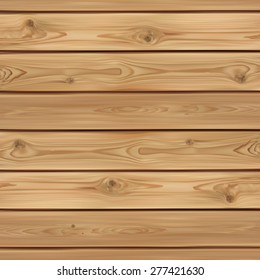 Realistic wooden background. Planks. Vector illustration