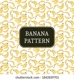 Bananas amarillas realistas con fondo de patrón transparente