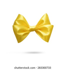 Realistic Yellow Bow