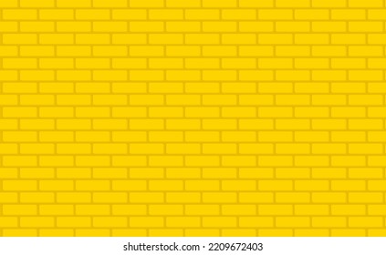 Textura realista de pared de ladrillo amarillo. Resumen de patrón brillante. Plantilla de fondo para publicidad