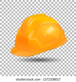 Realistic Yellow Helmet vector design. Creative and Modern Safety hats in EPS10 vector illustration.