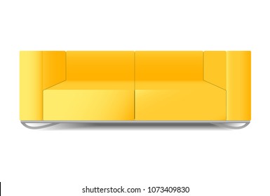  realistic yellow sofa 