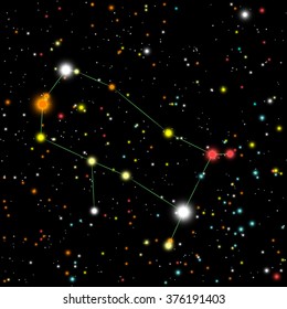 Realistic zodiacal constellations. Gemini