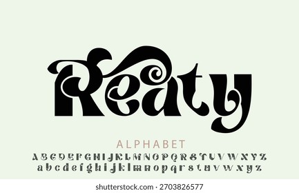 Realitäten Endless Demo Regular Phabet Buchstaben Schriftart für Logo