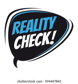 Reality Check Retro Speech Balloon