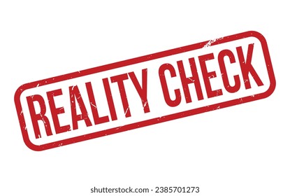 Reality Check Rubber Stamp Seal Vector