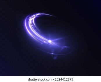 Reality distortion portal light effect. Glows for game interface design. Bright light around teleport podium. Magic gate in fantasy game. Vector 10 EPS