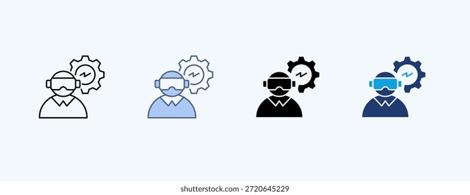 Vetor de ilustração de múltiplos ícones para realeza