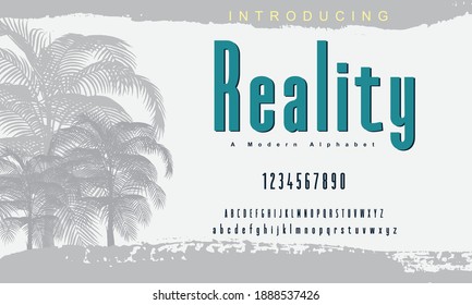 Reality font. Elegant alphabet letters font set. Classic Gold Lettering Typography Fonts regular uppercase and number. vector illustration