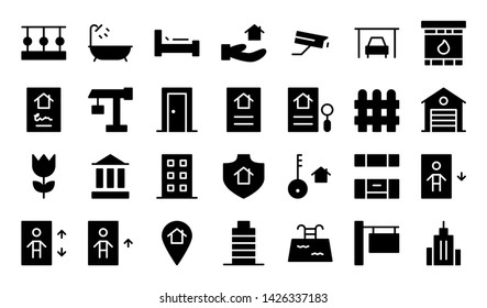 reality glyph icon symbol set