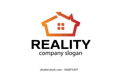 Reality Logo Symbol Vector Icon Design Illustration