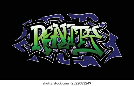 REALITY Wort Graffiti Tag Stil