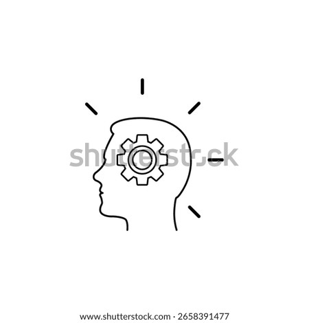 realization concept line icon. Simple element illustration. realization  concept outline symbol design. Can be used for web and mobile UI UX