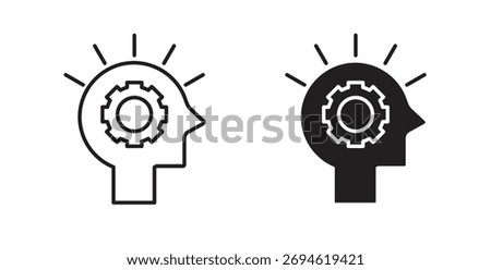 Realization icon concept. Logo symbol for web and mobile. Pixel Perfect.