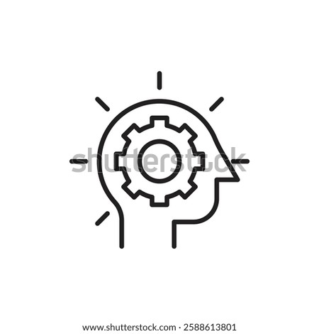 Realization icon Flat illustration sign