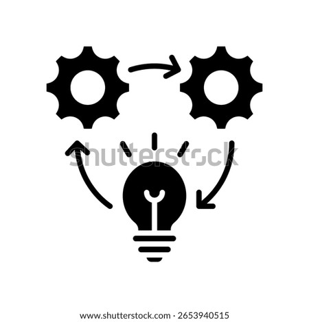 Realization Icon Glyph Vector Illustration