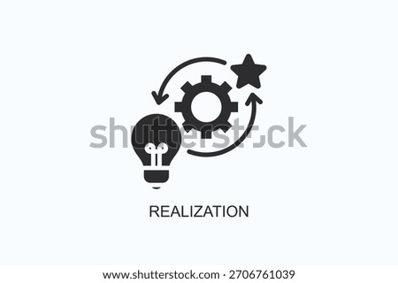 Realization Icon Or Logo Isolated Vector Illustration