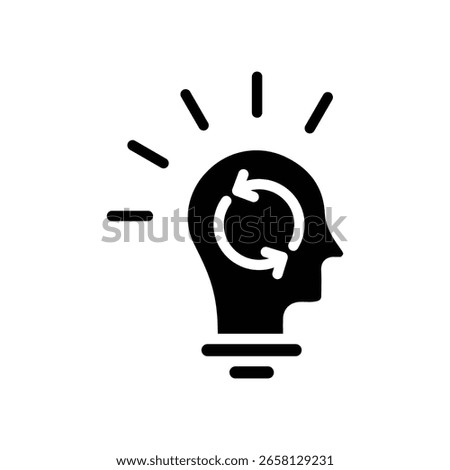 Realization icon logo sign set vector outline