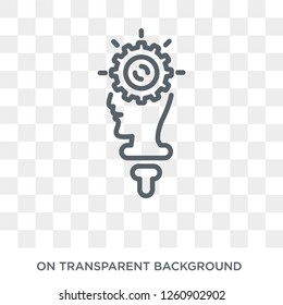 realization icon. Trendy flat vector realization icon on transparent background from General collection. High quality filled realization symbol use for web and mobile