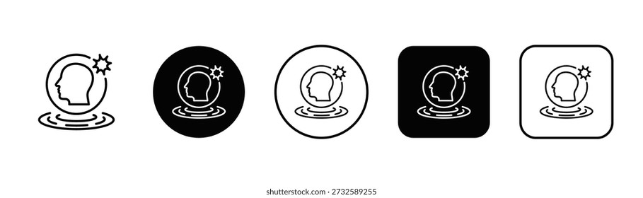 Estilo blanco y negro del fondo del icono de la realización