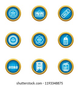 Realization icons set. Flat set of 9 realization vector icons for web isolated on white background