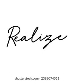 realize text on white background.