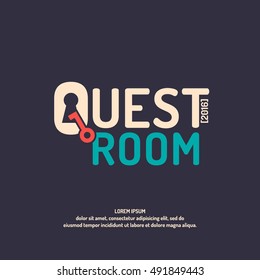 Real-life room escape. Logo and posters for the quest room.