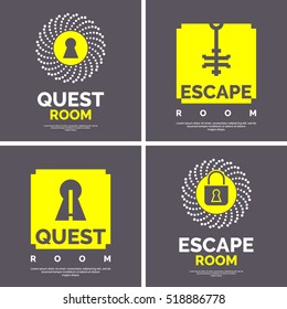 Real-life Room Escape. The Logo For The Quest Room.