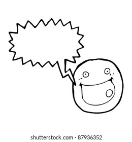 caricatura de caras realmente felices