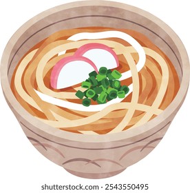 Really thick Japanese style noodles "Udon"