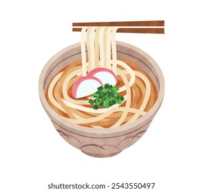 Really thick Japanese style noodles "Udon"