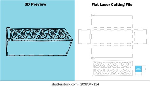 a really wonderful gift box which can be used as a flower box too, and cut by a laser cutting machine for all 3mm materials thickness.