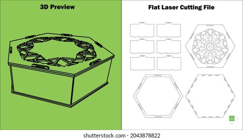 a really wonderful gift box which can be used as a flower box too, and cut by a laser cutting machine for all 3mm materials thickness.