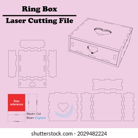 a really wonderful Ring box which can be cut by a laser cutting machine for all 3mm materials thickness.