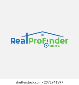 RealProFinder Real estate building logo design element vector